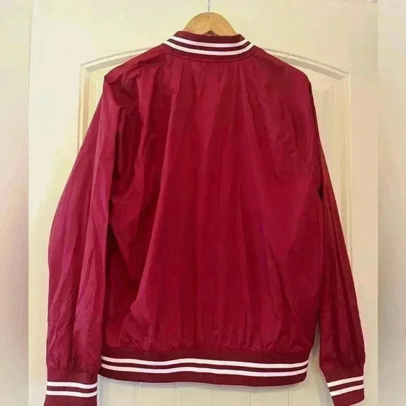 H&M Bomber Jacket light, men’s size Medium red and white new without tags - Picture 5 of 10